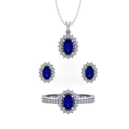 1.86 Karat 3'lü Pırlanta Set