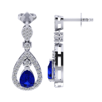 1.86 Karat Pırlanta Küpe