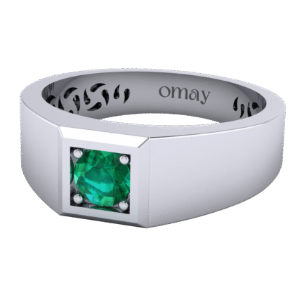 0.50 Karat Zümrüt Pırlanta Yüzük